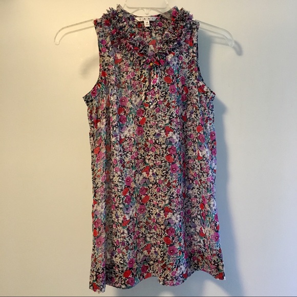 CAbi Tops - Sleeveless Patterned Blouse